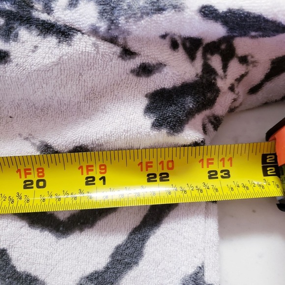 Weekend Terry Cloth Set size XL  terry cloth tie dye black white full zip - Picture 10 of 15